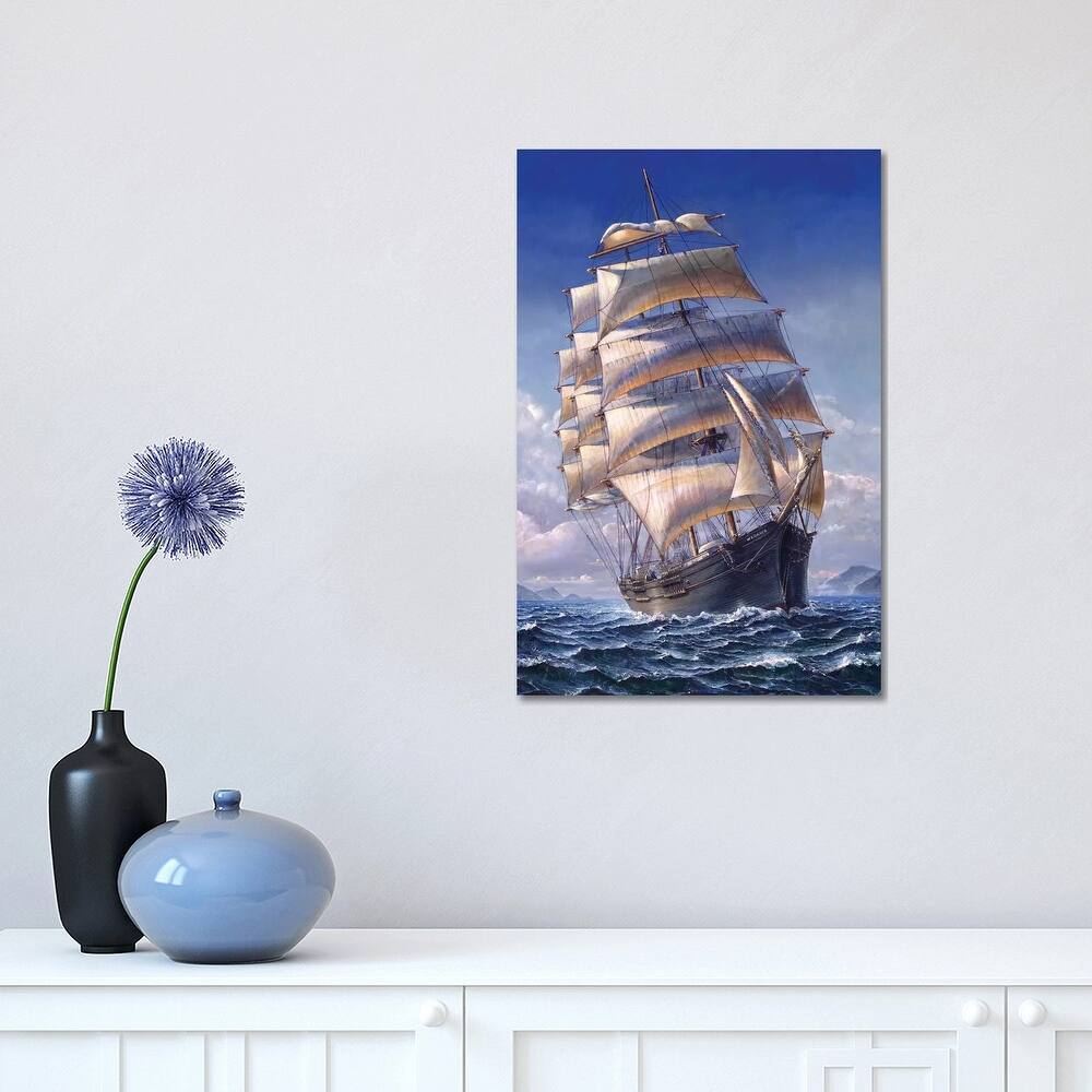 iCanvas "Sailing The WR Grace" by John Stephens Canvas Print