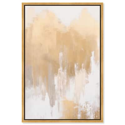 Soft Grey Glam Gold II Canvas by Art Remedy