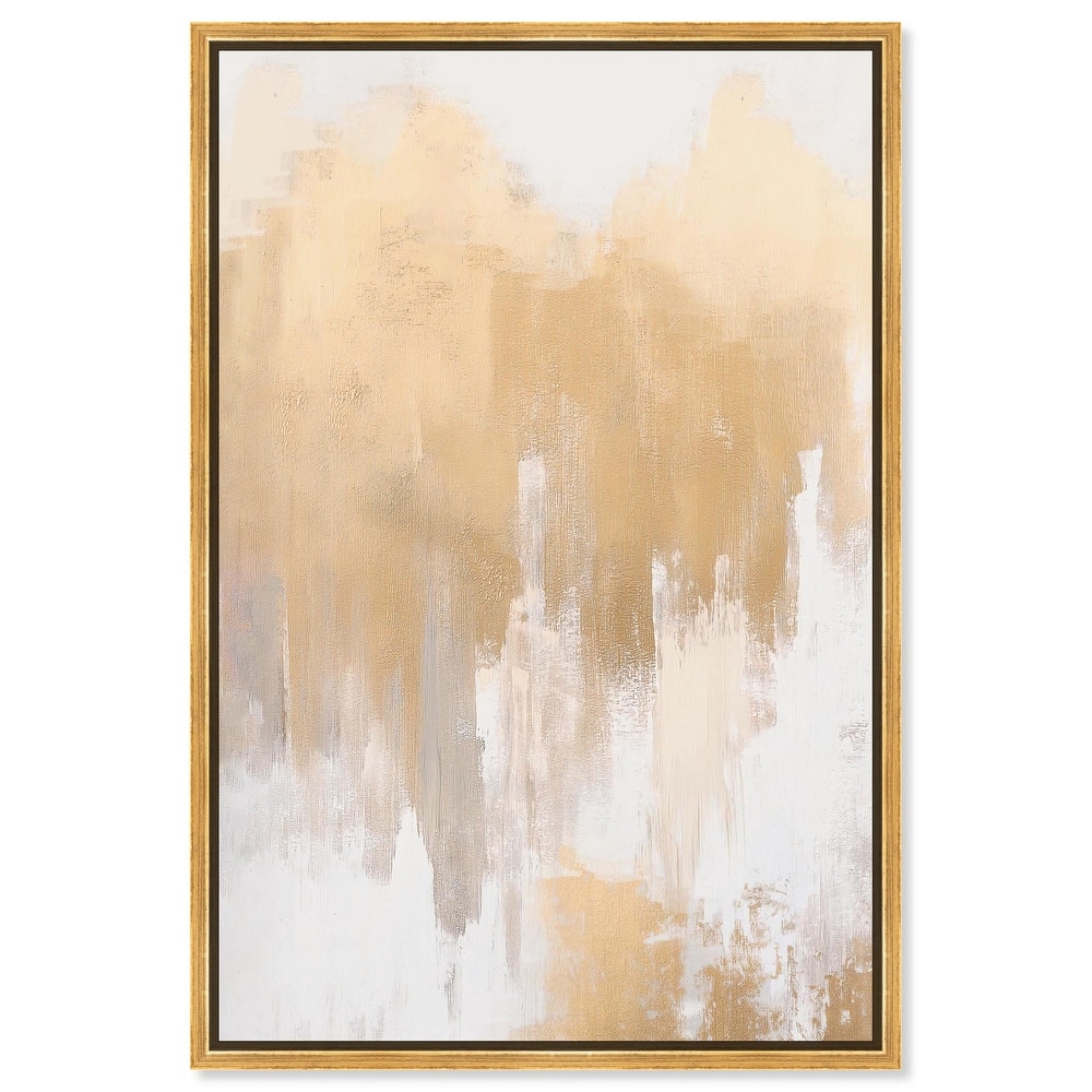 Soft Grey Glam Gold II Canvas by Art Remedy