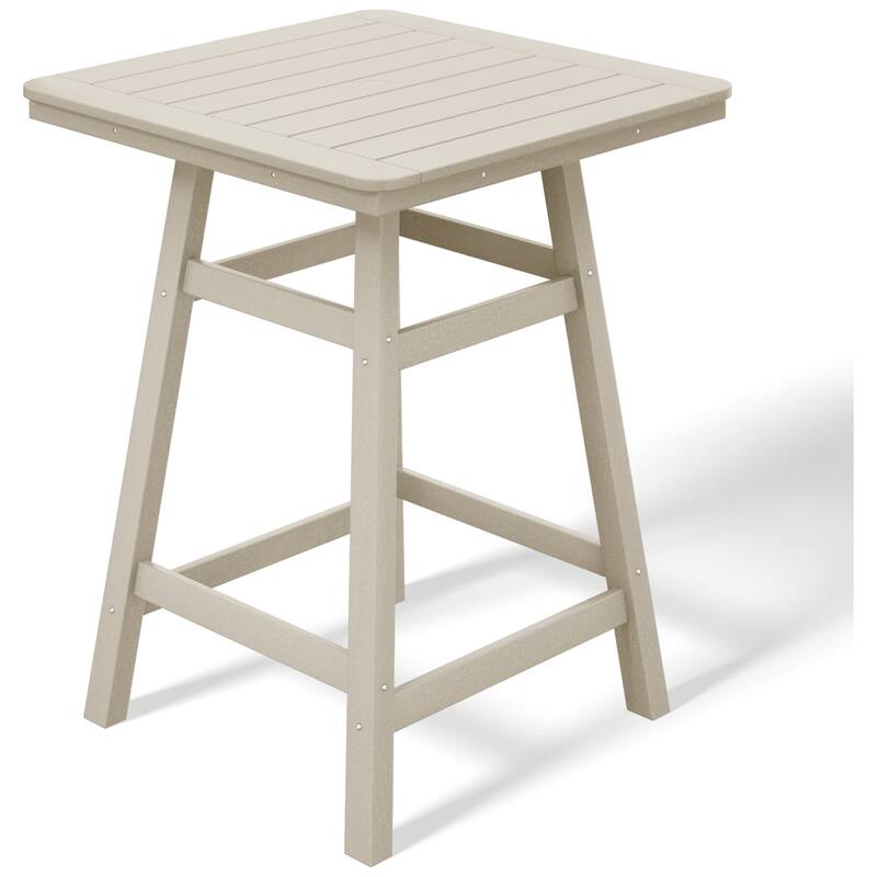 Laguna Hdpe All Weather Outdoor Patio 30" Square Counter Bistro Table