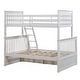 preview thumbnail 5 of 9, White Twin over Full Wood Bunk Bed with Storage Drawers and Ladder