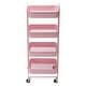 preview thumbnail 27 of 51, 4-Tier Metal Utility Cart with Wheels Storage Shelves Organizer Trolley Cart