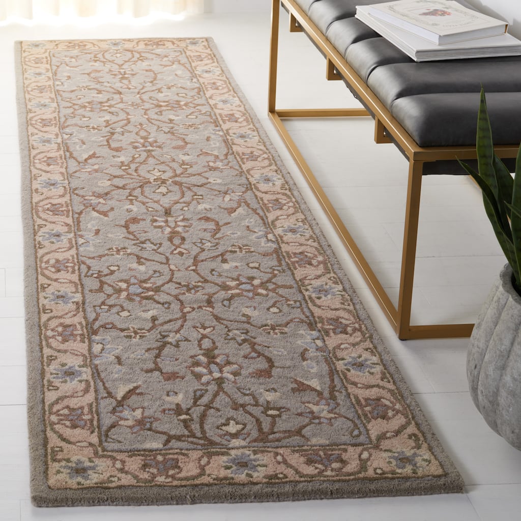 SAFAVIEH Handmade Heritage Scrollwork Traditional Oriental Wool Rug