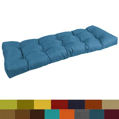 Tufted Indoor/Outdoor Bench Cushion (Multiple widths from 46 to 60 inch)