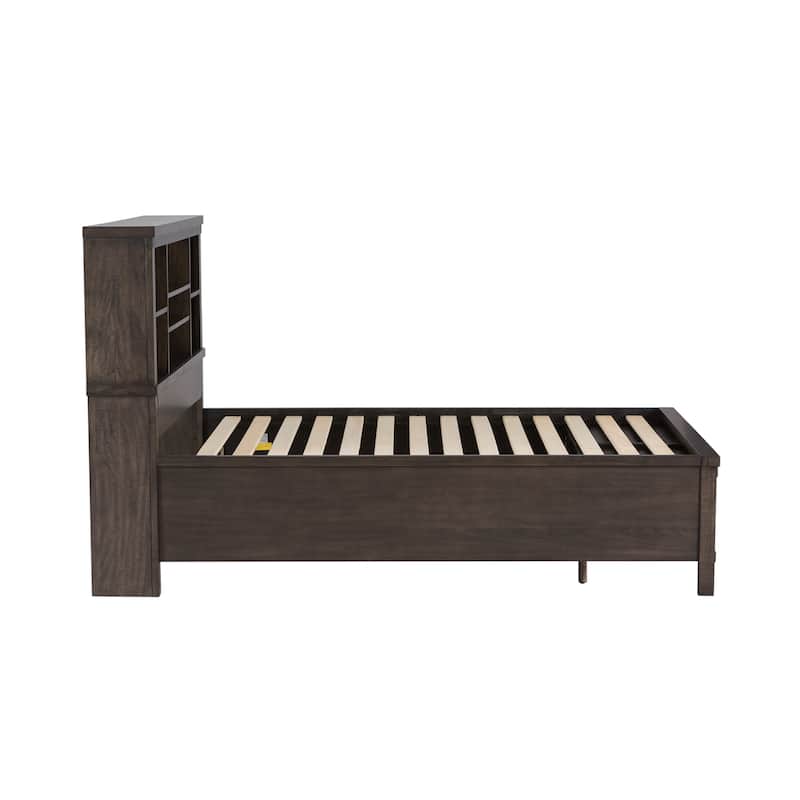 Liberty Furniture Thornwood Hills Youth Bookcase Bedroom Set with Bed, Dresser, Mirror - Full or Twin