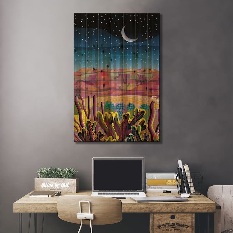 Decembrinas Print On Wood by Charles Harker - Multi-Color