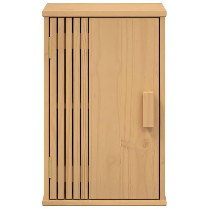 vidaXL Bathroom Cabinet Olden Brown 35 x 30 x 55 cm Solid Pine wood - 13.78 x 11.81 x 21.65 in