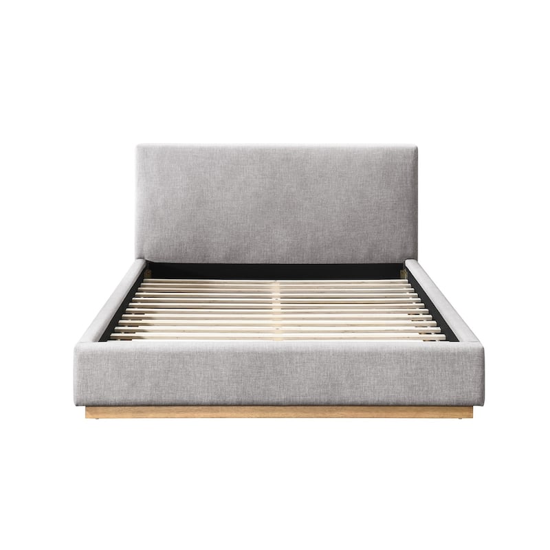 Porter Boucle Upholstered Wood Base Platform Bed
