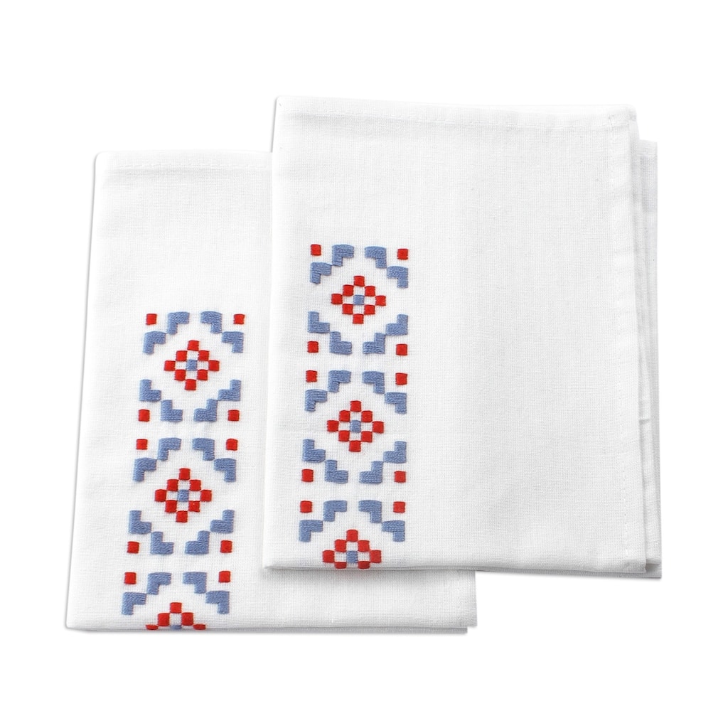 Novica Handmade Intense Dreams Cotton Tea Towels (Pair)