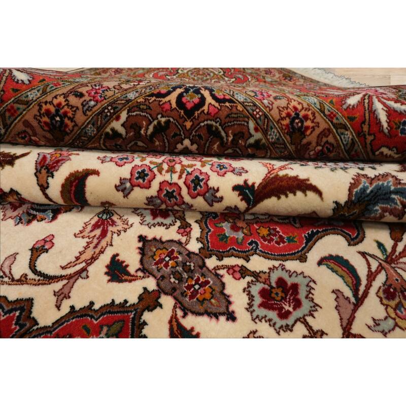 8'2''x11'11'' Hand Knotted Wool Ivory 350 KPSI Masterweaver Signed Rug - 8' 2'' x 11' 11''