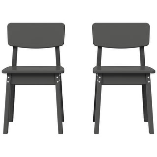 Modern Mini Kids Outdoor Dining Chair (Set of 2)