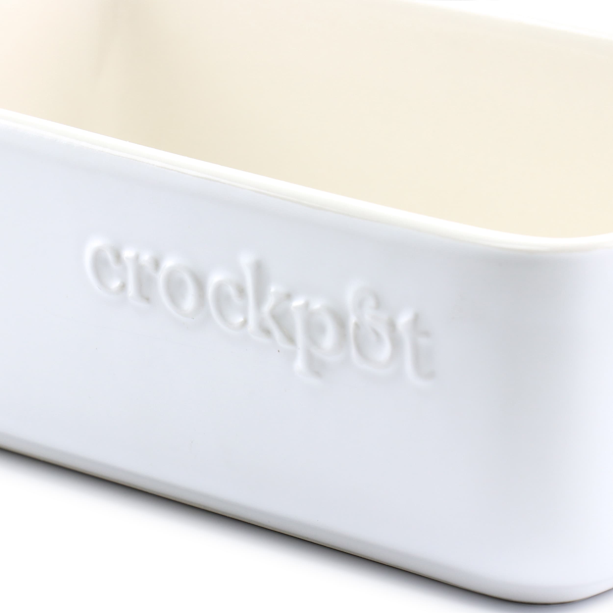 Crock-Pot Artisan 4 Quart Rectangular Stoneware Bake Pan in Cream