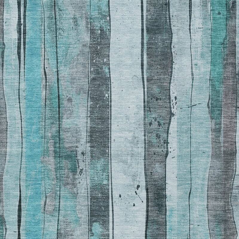 HomeRoots Striped Transitional Rectangle Outdoor Rug
