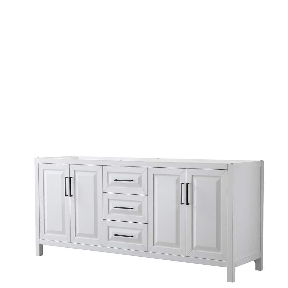 Daria 80-inch Double Vanity, No Top, No Mirror