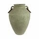 preview thumbnail 4 of 7, Sagebrook Home 28" Ethan Green Omix Floor Vase, Amphora, Abstract