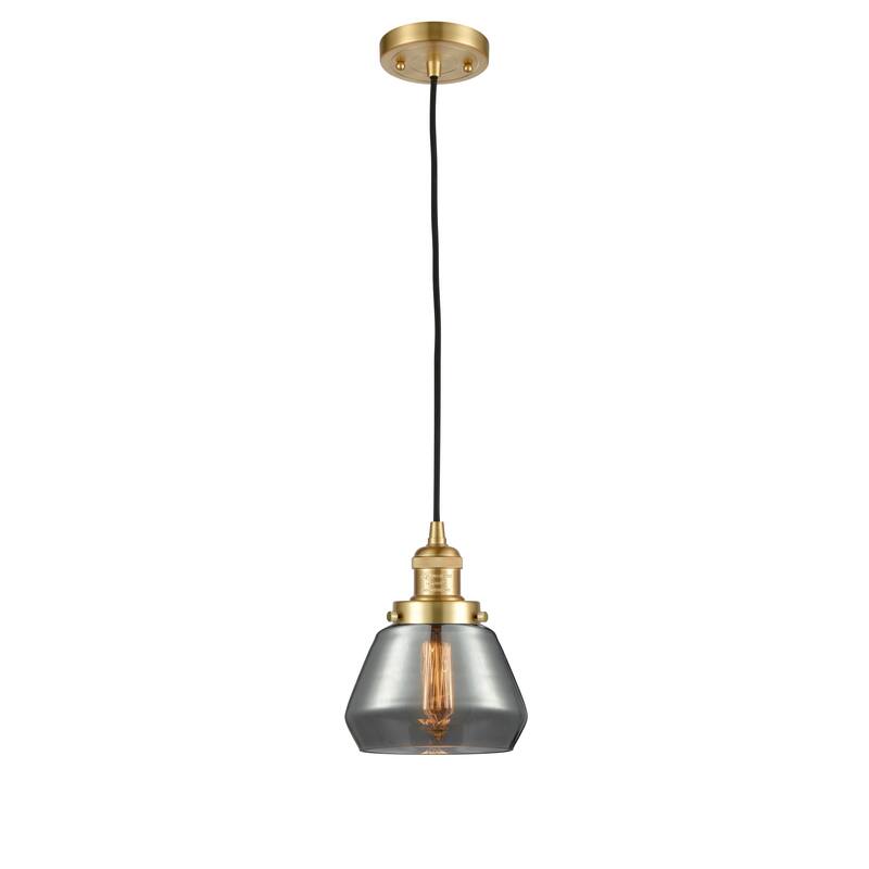 Innovations Lighting Fulton - 1 Light 7" Cord Hung Mini Pendant