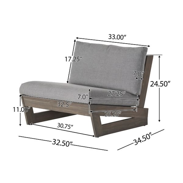 dimension image slide 0 of 3, Sherwood Outdoor Club Chairs (Set of 2) by Christopher Knight Home