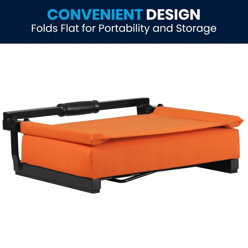 Ultra-Padded Stadium Chair - 18"W x 14"D x 18"H - 18"W x 14"D x 18"H