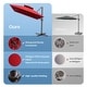 preview thumbnail 8 of 14, Crestlive Products 10 x 13ft Outdoor Patio Cantilever Umbrella with Base