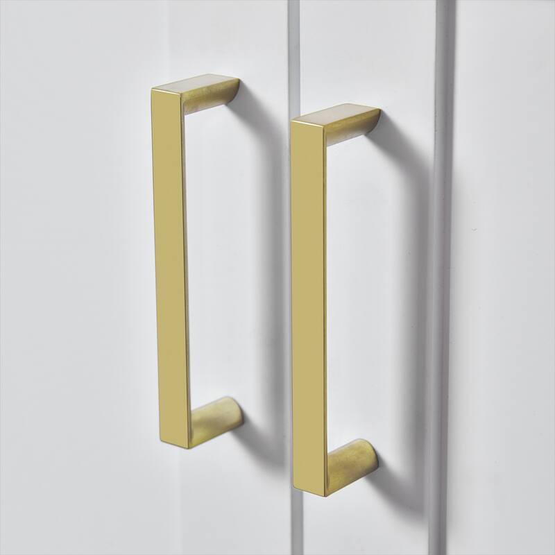 GDFStudio - Elysia 36" Bathroom Vanity with Ceramic Sink, Soft-Close Doors & 4 Drawers