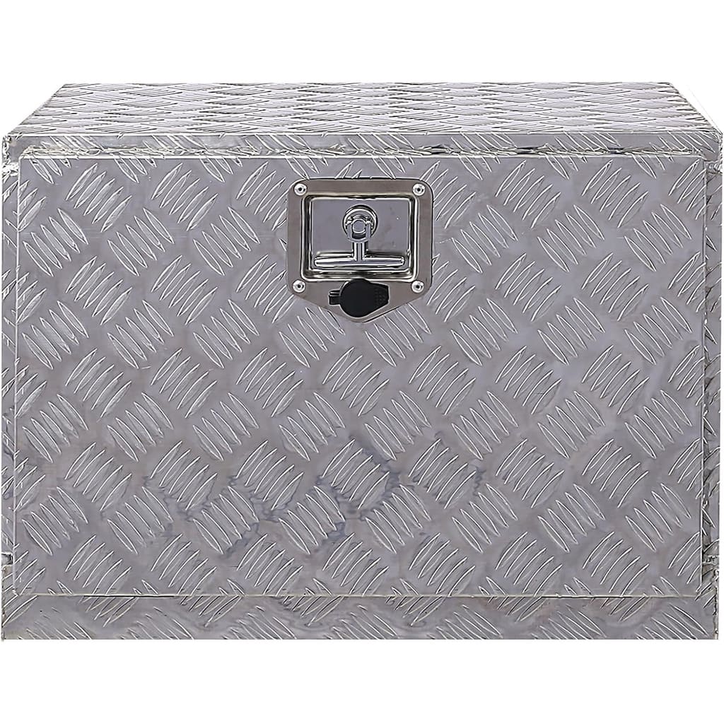 24 Inch Heavy Duty Aluminum Underbody Tool Box, Waterproof Rectangular Truck Storage Organizer Chest With Lock And Keys