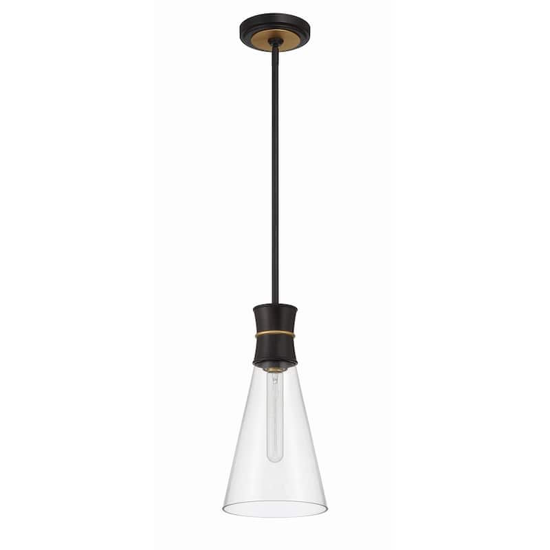 Crystorama Lighting Group QUN-1500 Quinn 7" Wide LED Mini Pendant