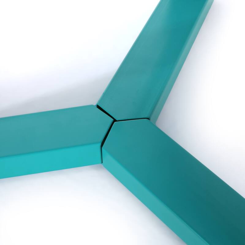 3-Piece Matte Outdoor Bistro Set, Powder-Coated Iron Table and Chairs for Patio or Balcony Dining