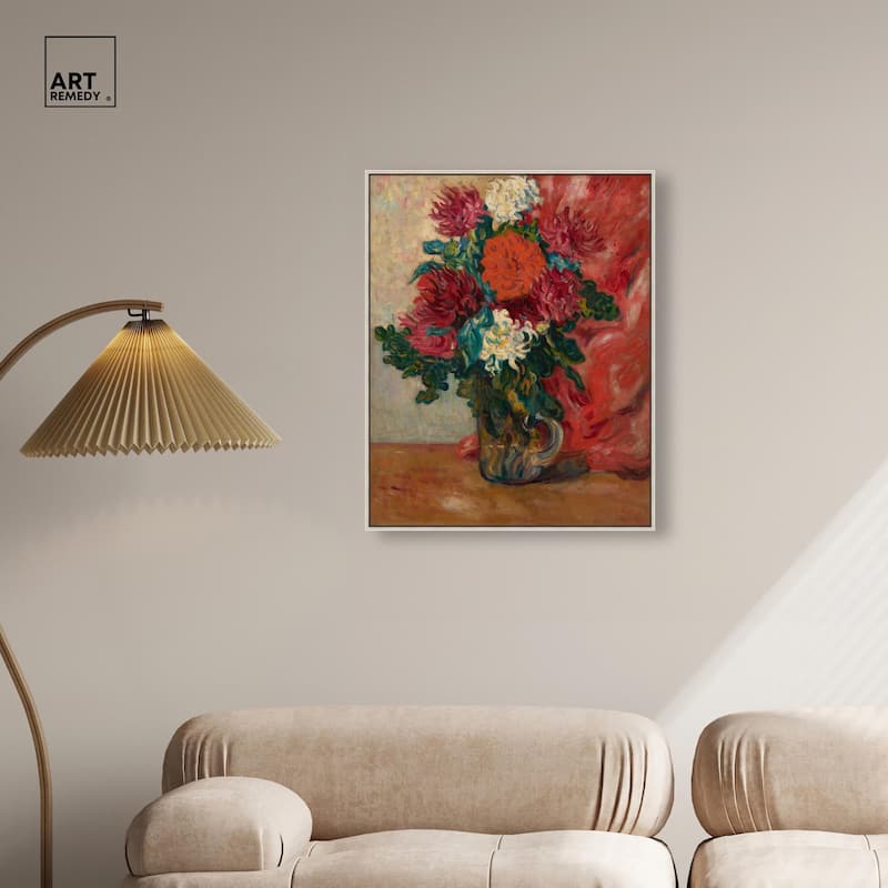 Valtat Dahlias Canvas by Art Remedy
