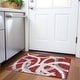preview thumbnail 111 of 132, Premium Washable Super Soft Modern Zeus Mayfield Rug Red - 1'8" x 2'6"
