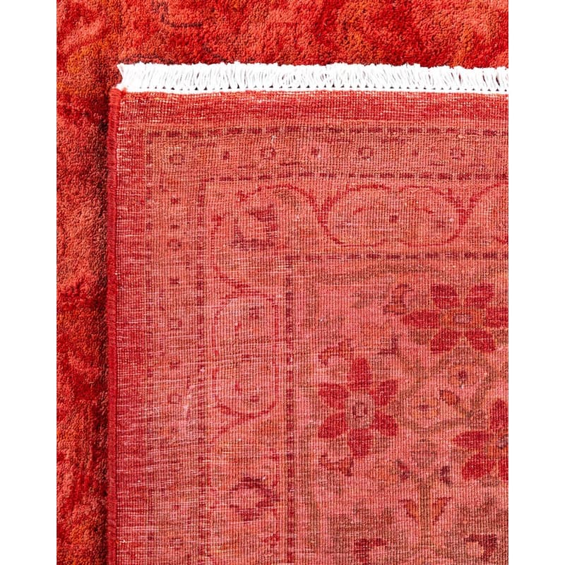 Contemporary Overdyed Wool Hand Knotted Area Rug - 6' 1" x 8' 2"
