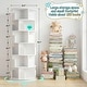 preview thumbnail 38 of 102, 4/5/6 Tiers Round Rotating Bookcase, Revolving Floor Standing Bookshelf Corner Organizer Display
