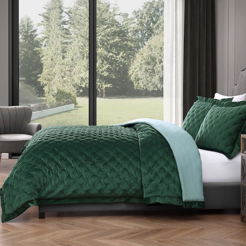 Bebejan 3 Piece Velvet Comforter Set