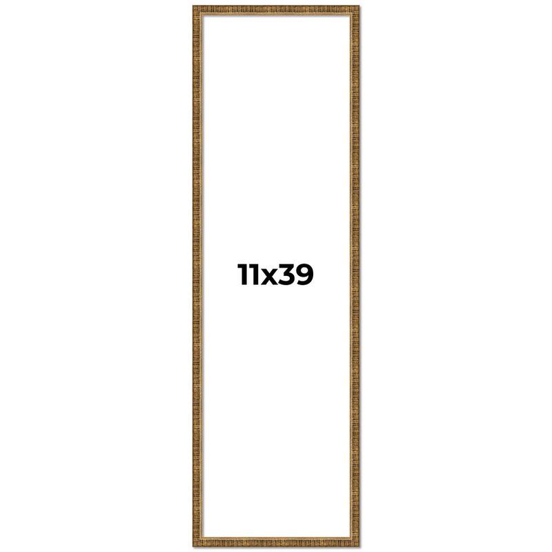11x39 Frame Gold Solid Wood Picture Frame - Complete Modern Photo