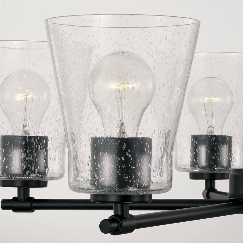 Baker 5-light Chandelier w/ Clear Seeded Glass