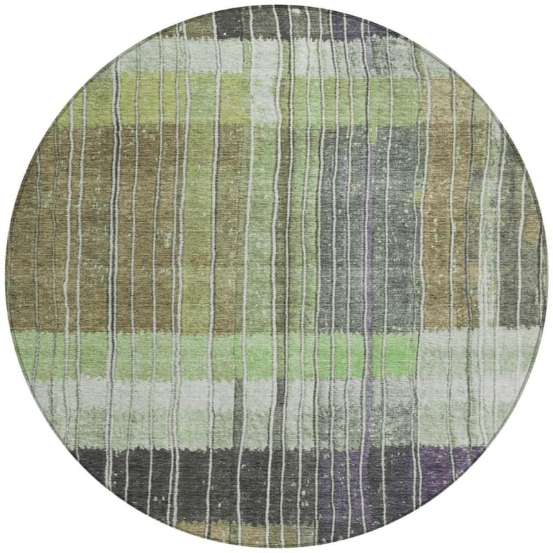 HomeRoots Striped Transitional Rectangle Outdoor Rug