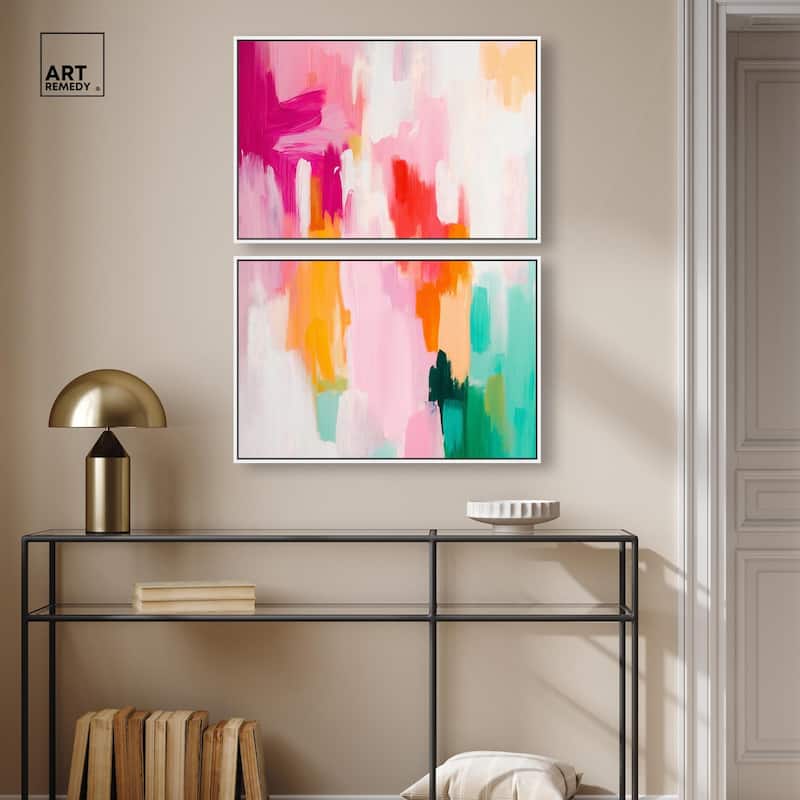 Playful Palette I Canvas Set of 2 by Art Remedy