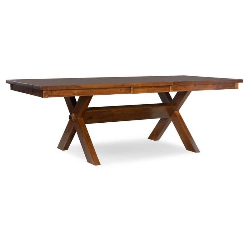 Kraven Brown Rustic Wood Farmhouse 9 Piece Dining Set