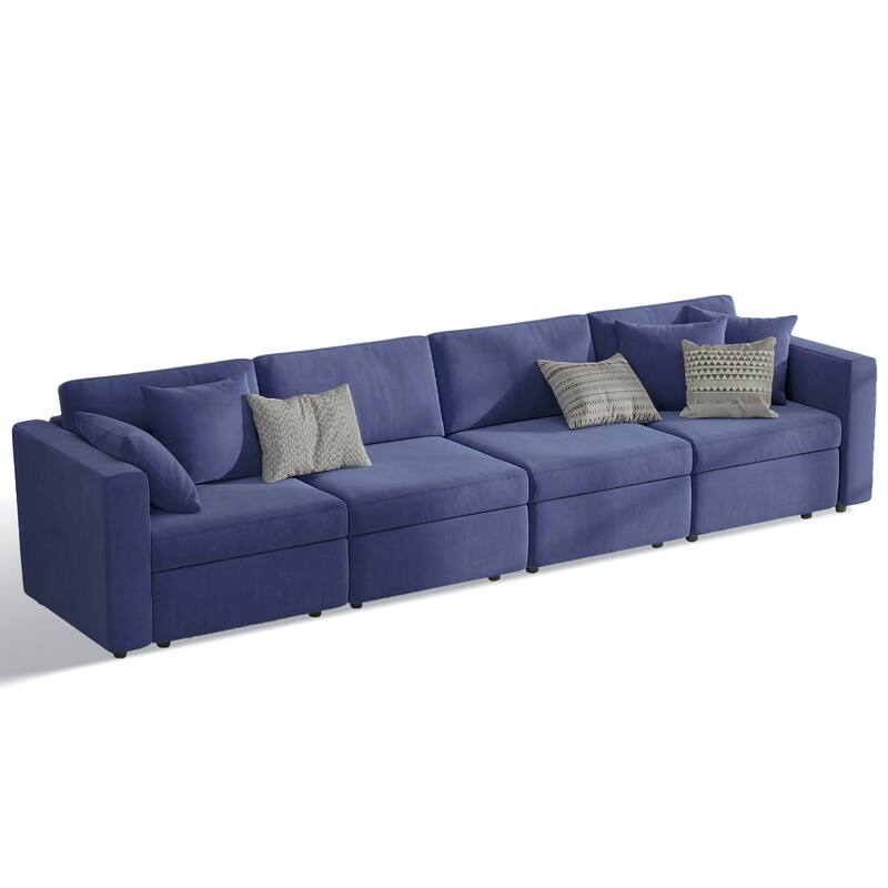 Pocassy Cloud Sofa Modular Sectional Couch with Seat Storage