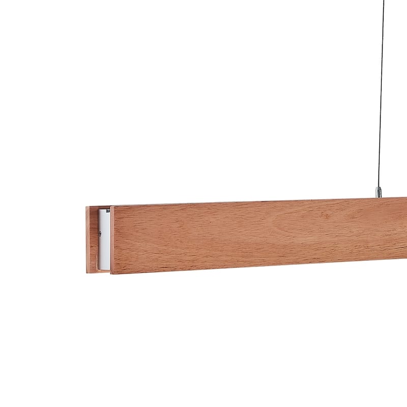 LED 48 inch wood paint linear chandelier