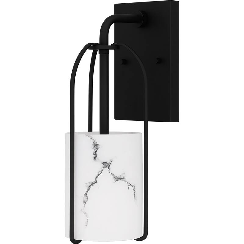Fairbanks 1-Light Matte Black Wall Sconce