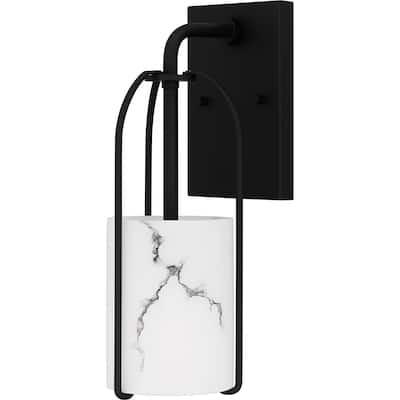 Fairbanks 1-Light Matte Black Wall Sconce