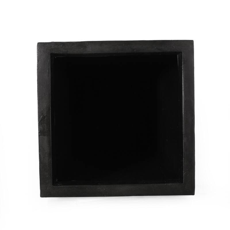 Modern Cast Stone Outdoor Planter Tapered Design for garden, backyard