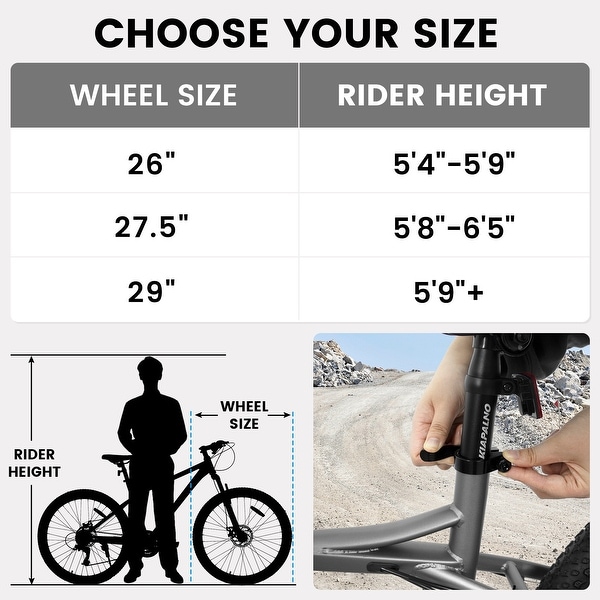 26 Inch Mountain Bike,21 Speed with High-Carbon Steel Frame