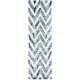 preview thumbnail 122 of 121, SAFAVIEH Dip Dye Marybeth Hand-tufted Wool Chevron Area Rug 2'3" x 8' Runner - Ivory/Navy - Runner