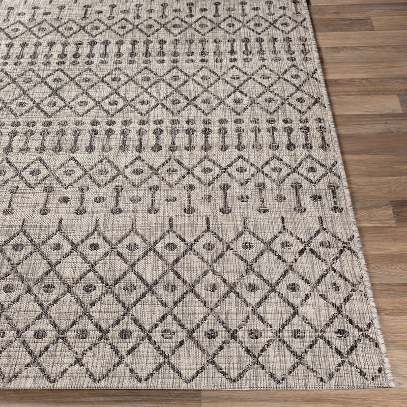 Livabliss Elpida Indoor/ Outdoor Moroccan Stripe Area Rug