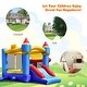 preview thumbnail 8 of 8, Gymax Inflatable Bounce House Castle Slide Bouncer Kids Basketball