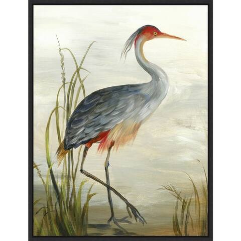 Canvas Art Framed 'Grey Heron' by Aimee Wilson
