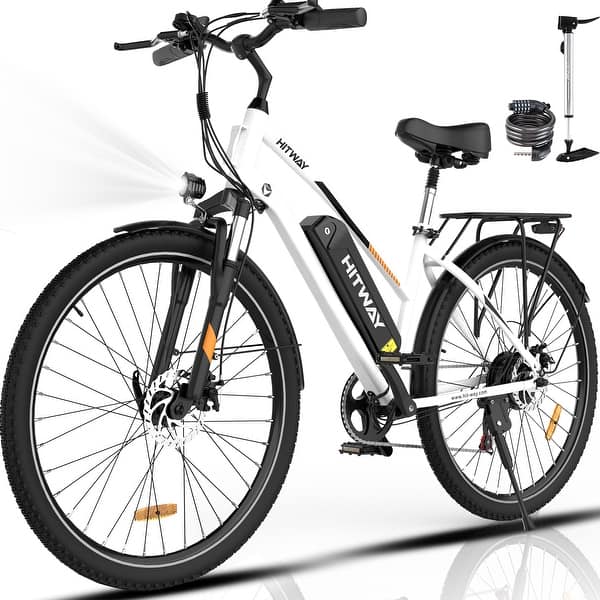 HITWAY 500W/36V/15Ah Electric Bike with 28 Inch Tire, Shimano 7-Speed  Transmission, IP54 Waterproof Commuter E Bike - Bed Bath & Beyond - 39393687