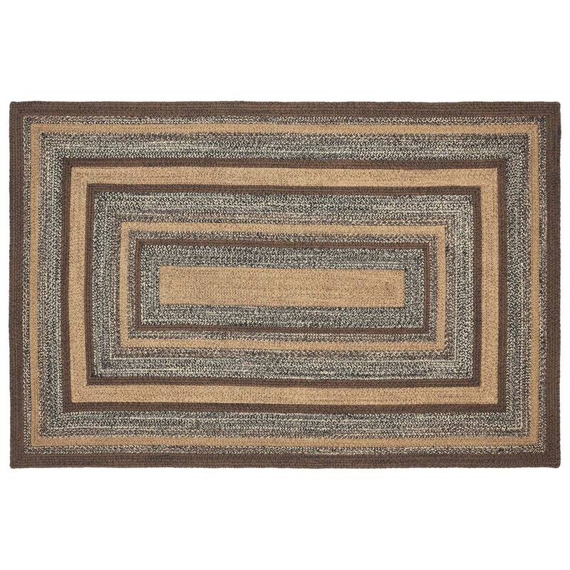 Espresso Jute Rug Rect w/ Pad 60x96 - 5' x 8' Rectangle