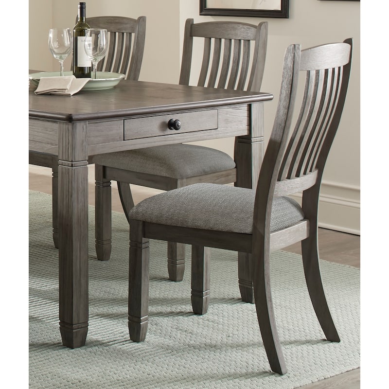 2pc Dining Height Side Chairs,Wood Frame Fabric Upholstery Chair